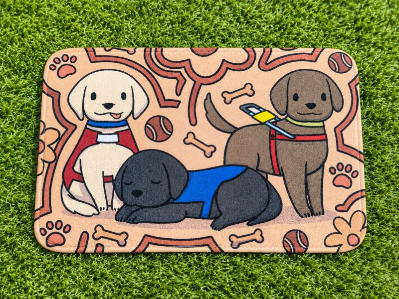 導盲犬法蘭絨地墊